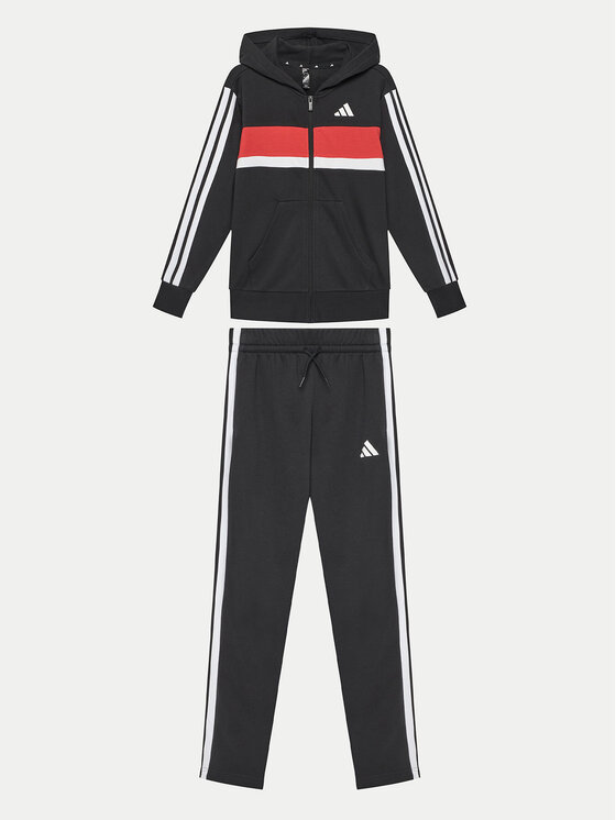 Dziecięcy Dres adidas, Rozmiar 15/16Y, Czarny, Seasonal Essentials Tiberio 3-Stripes JI6036