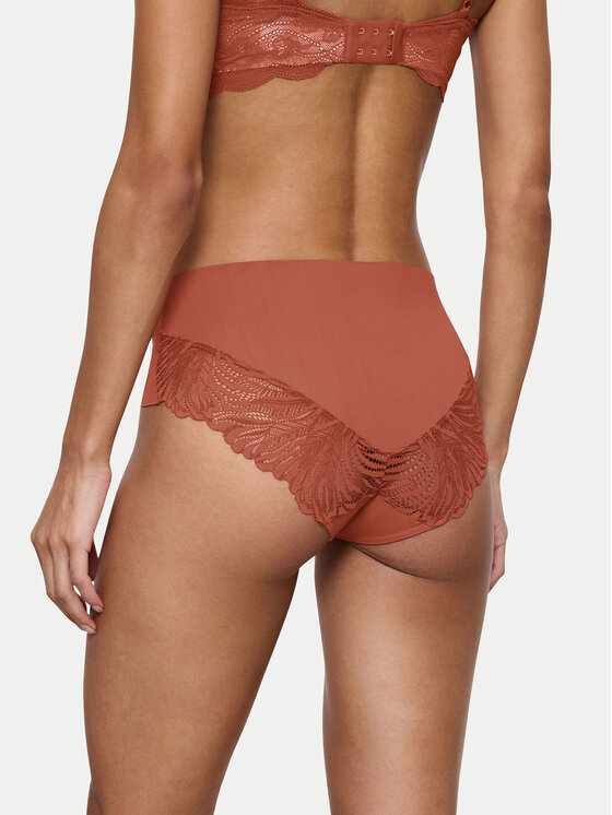 Triumph Triumph Klasične spodnje hlačke z visokim pasom Pretty 10222227 Oranžna