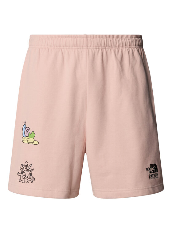 The North Face The North Face Sportshorts Unisex Mountain Cleanup NF0A8C2X Rosa Relaxed Fit