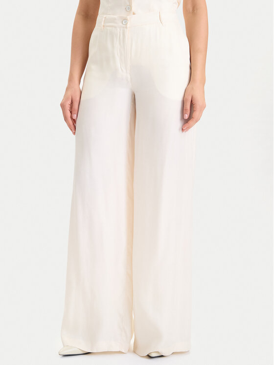 Guess Guess Szövet nadrág W5YB02 WH5N2 Ekru Regular Fit