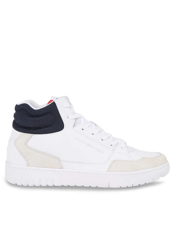 Tommy Hilfiger Sneakers Th Basket Core Midcut Lth FM0FM04795 Alb