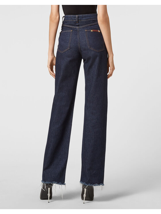 PHILIPP PLEIN PHILIPP PLEIN Jeansy 4065 Niebieski jasny Palazzo Fit