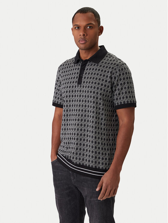 KARL LAGERFELD KARL LAGERFELD Polo 745006 561202 Melns Regular Fit
