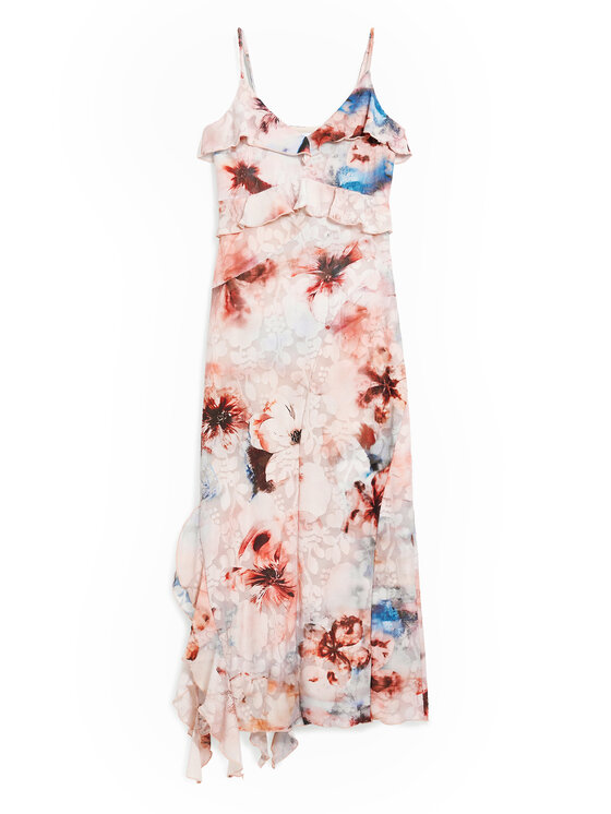 Desigual Desigual Rochie de vară Mallo 26SWVK35 Roz Slim Fit