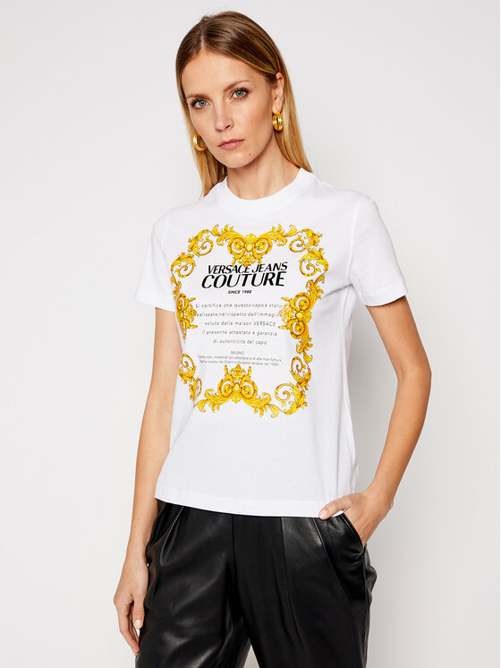 Versace Jeans Couture Versace Jeans Couture T-shirt B2HWA7TJ Bianco Regular Fit