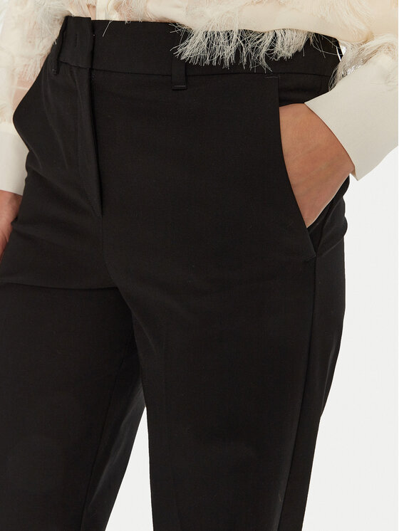 Marella Marella Pantaloni di tessuto Galoppo 2423136162 Nero Wide Leg