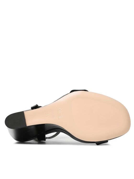 AGL AGL Sandale Demi D676005PHPLUME0000 Crna