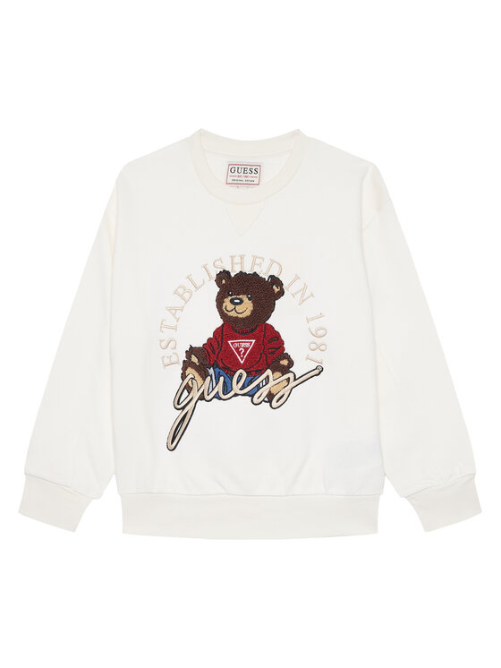 Guess Bluza H5YJ00 KAX74 Biały Oversize