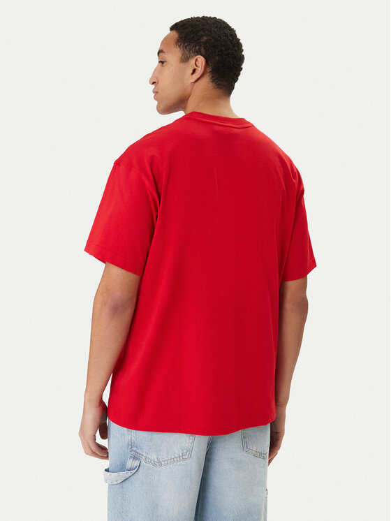 adidas adidas Tricou Trefoil Essentials KC8984 Roșu Oversize