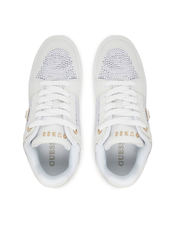 Guess Guess Sneakersy FLTDL2 LEA12 Biały