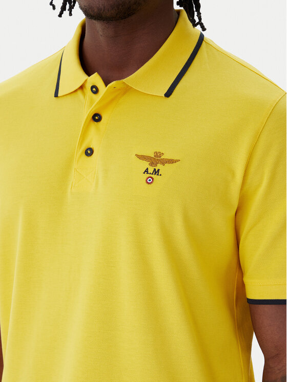 Aeronautica Militare Aeronautica Militare Polo 261PO1308UP00082 Κίτρινο Regular Fit