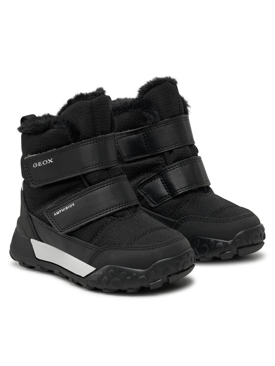 Geox Geox Čizme za snijeg J Trekkyup Boy B Abx J46MBF 0FU50 C9999 M Crna