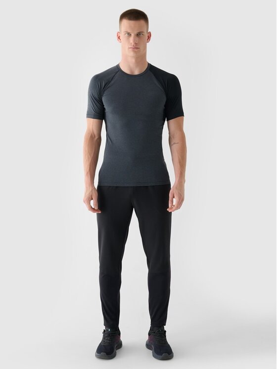 4F 4F Funkčné tričko 4FWAW24TFTSM0955-20M Čierna Slim Fit