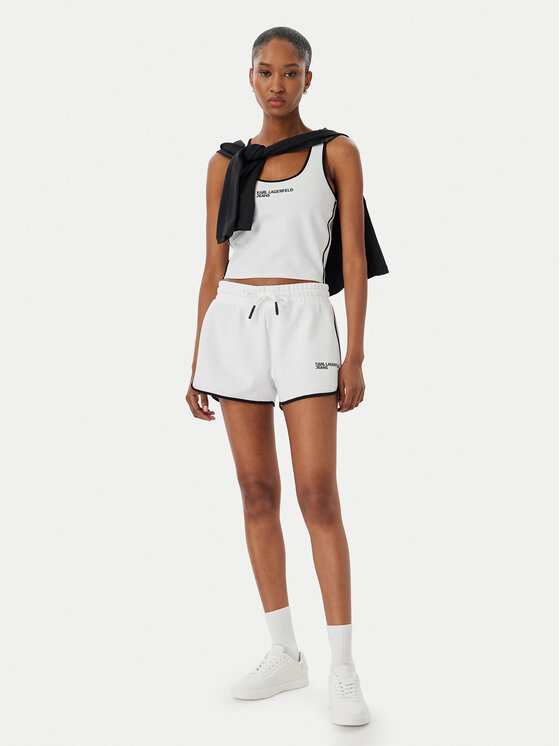 Karl Lagerfeld Jeans Karl Lagerfeld Jeans Pantaloncini sportivi B2W10125 Bianco Regular Fit