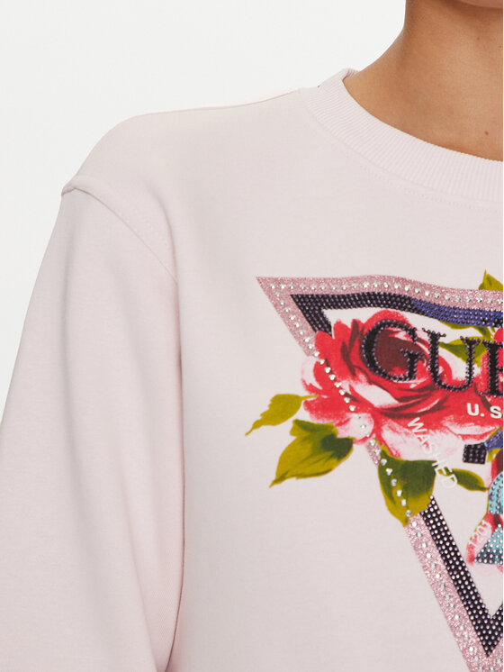 Guess Guess Sweatshirt W4YQ26 K9Z21 Rosa Regular Fit