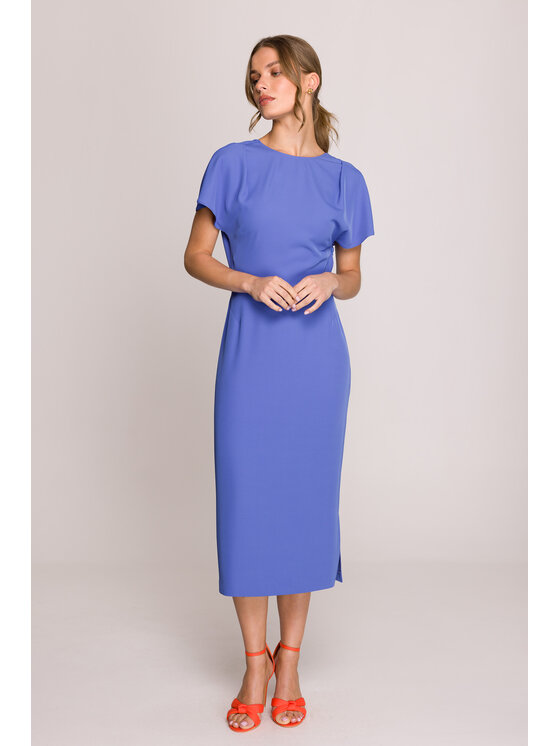 Stylove Stylove Sukienka wieczorowa S398 Niebieski Premium Fit