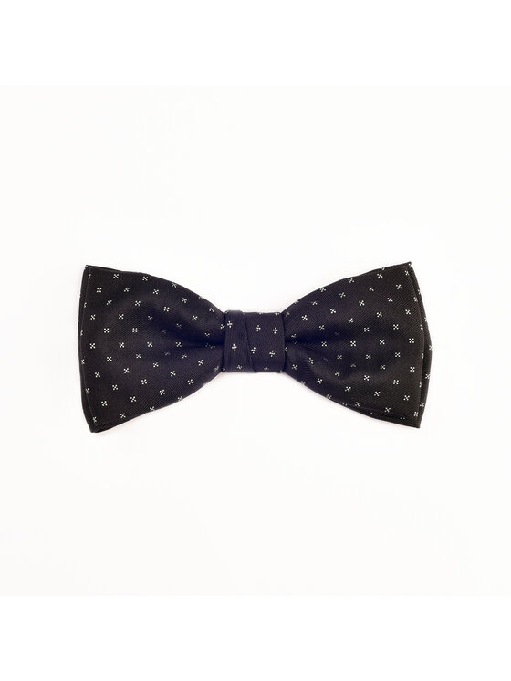 ELSNER ELSNER Παπιγιόν BUTTERFLY Z JEDWABNEGO ŻAKARDU A5142 Μαύρο