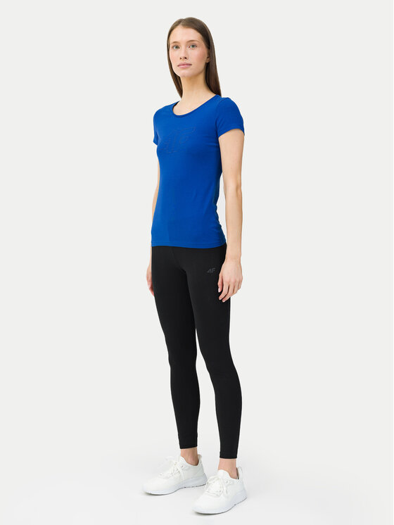 4F 4F Leggings 4FWSS24TTIGF137 Crna Slim Fit