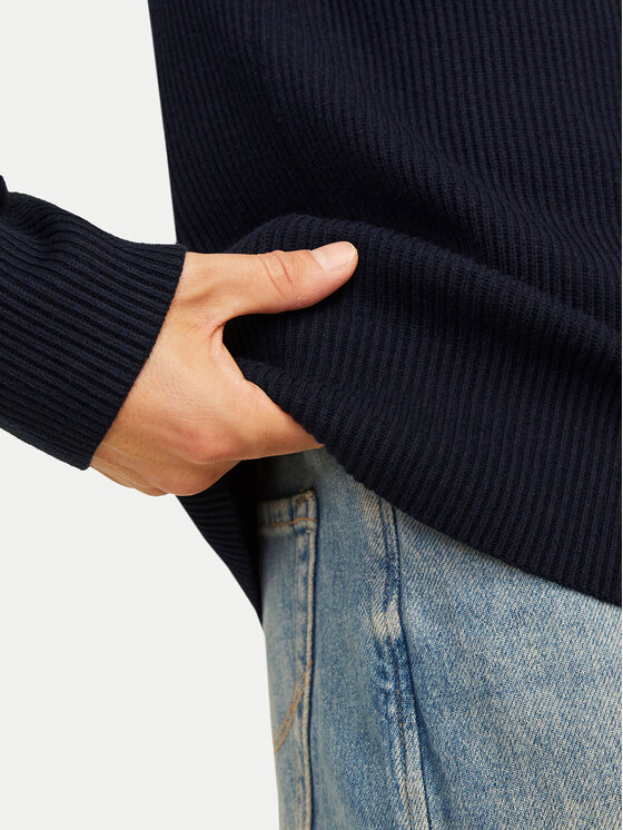 Jack & Jones Jack & Jones Sweter Perfect 12257771 Granatowy Regular Fit