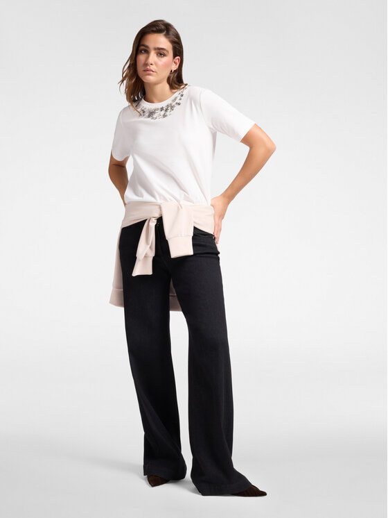 Elena Mirò Elena Mirò T-shirt G335Z000536N011 Bianco Regular Fit