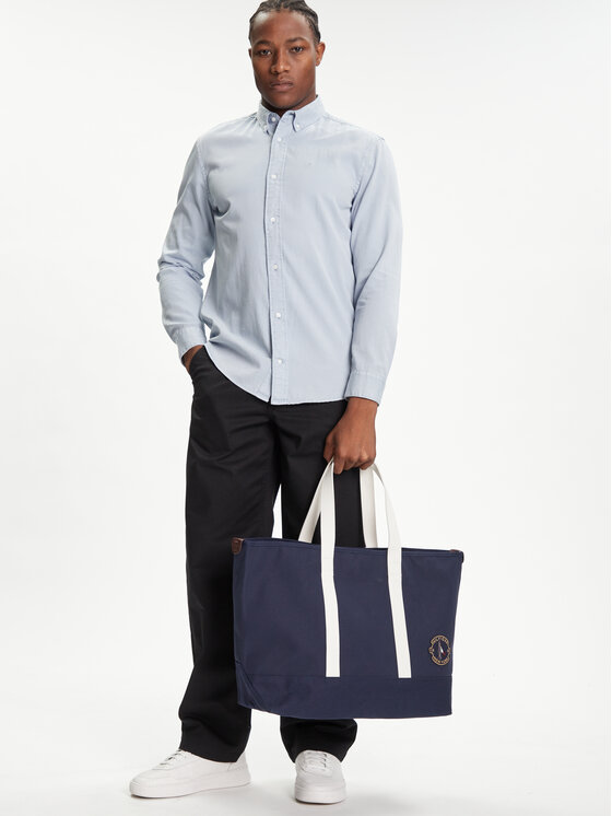 Tommy Hilfiger Geantă Th Summer Tote AM0AM13557 Bleumarin