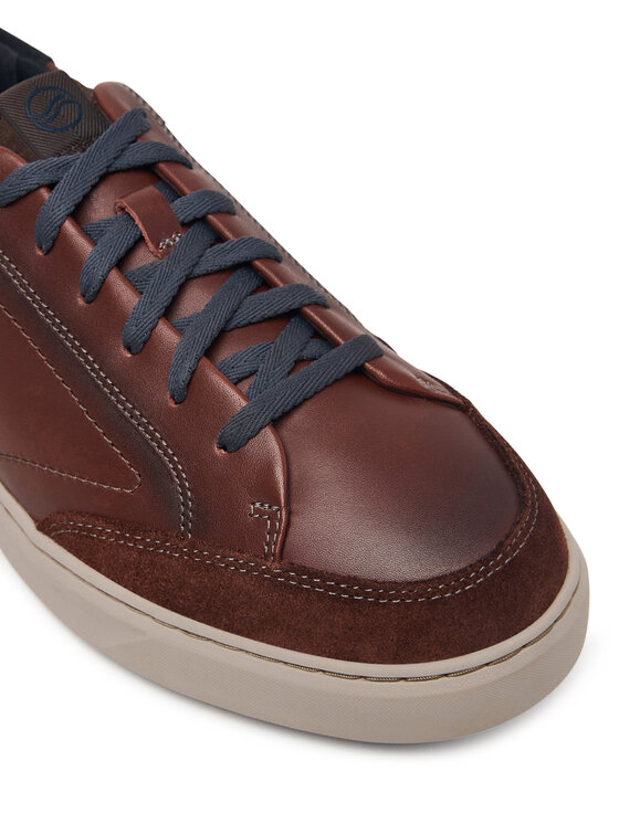 Clarks Clarks Sneakersy Code C Tie 26328042 Brązowy ciemny
