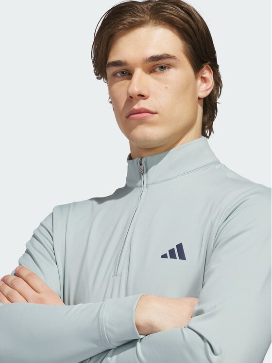 adidas adidas Bluza ULTIMATE365 CLASSIC QUARTER-ZIP Zielony Regular Fit