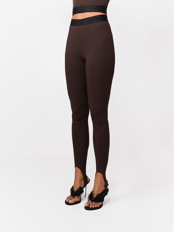 La Mania La Mania Legginsy LYORA Brązowy Basic Fit