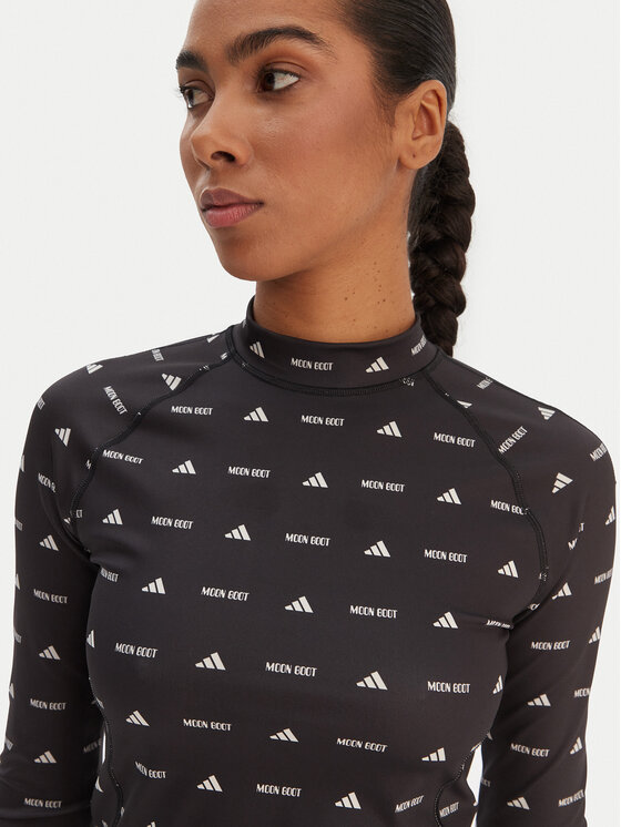 adidas adidas Blusa Moon Boot JM6507 Nero Slim Fit