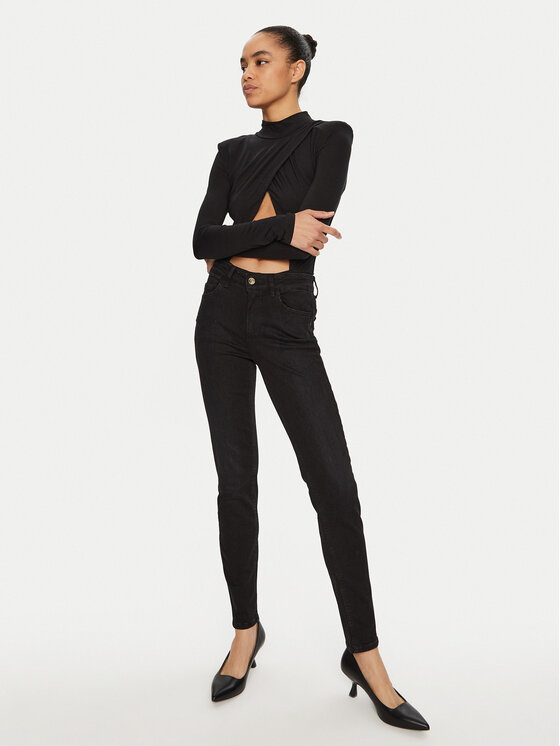 Liu Jo Liu Jo Jeans hlače UF4013 D4614 Črna Slim Fit