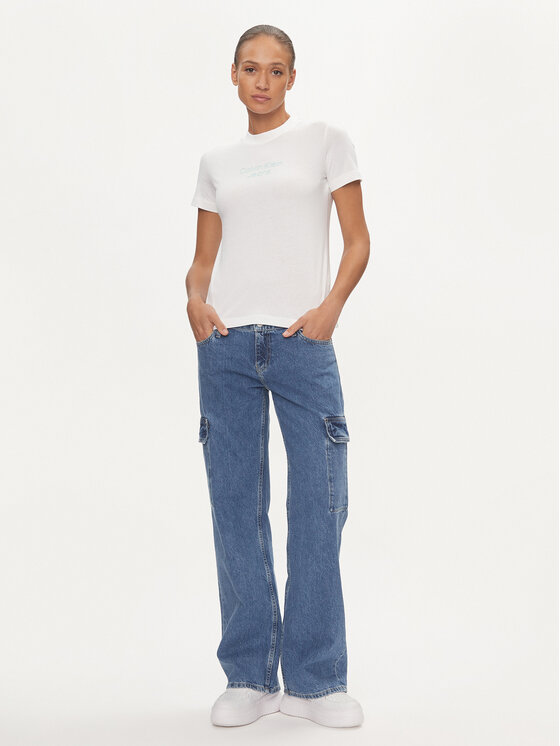 Calvin Klein Jeans Calvin Klein Jeans T-shirt Institutional J20J223222 Bijela Regular Fit