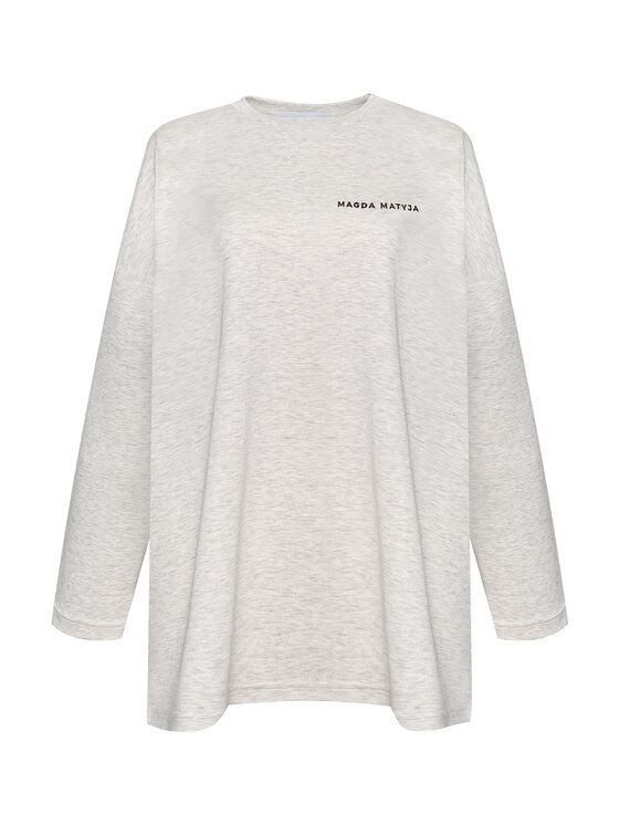 Magda Matyja Magda Matyja Bluzka JETLAG LONGSLEEVE GREY Szary Oversize