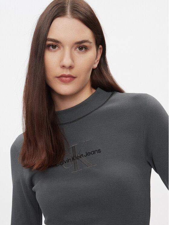 Calvin Klein Jeans Calvin Klein Jeans Φόρεμα καθημερινό Hero Monologo J20J222514 Γκρι Slim Fit