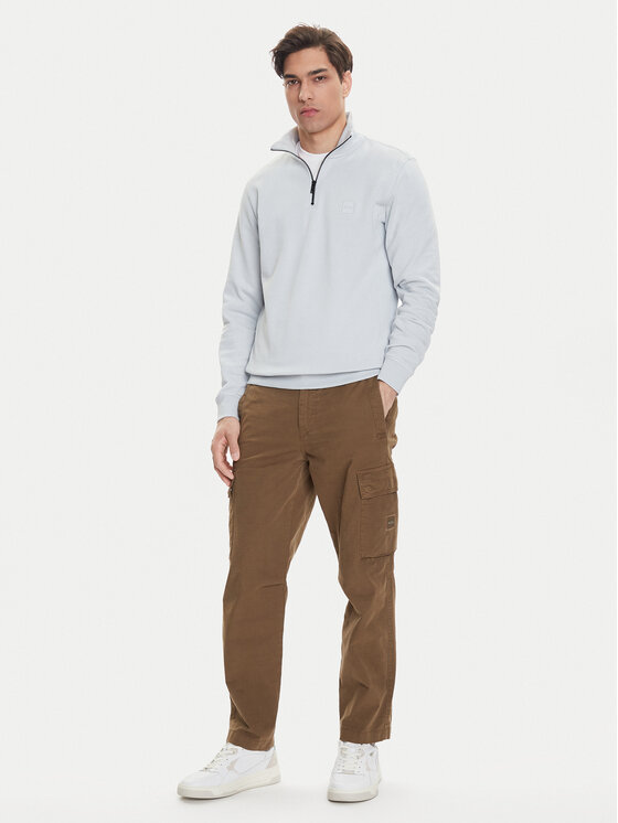 BOSS BOSS Džemperis Zetrust 50468926 Pilka Regular Fit