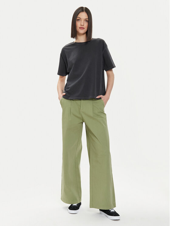 ONLY ONLY Stoffhose Stella 15311377 Grün Regular Fit