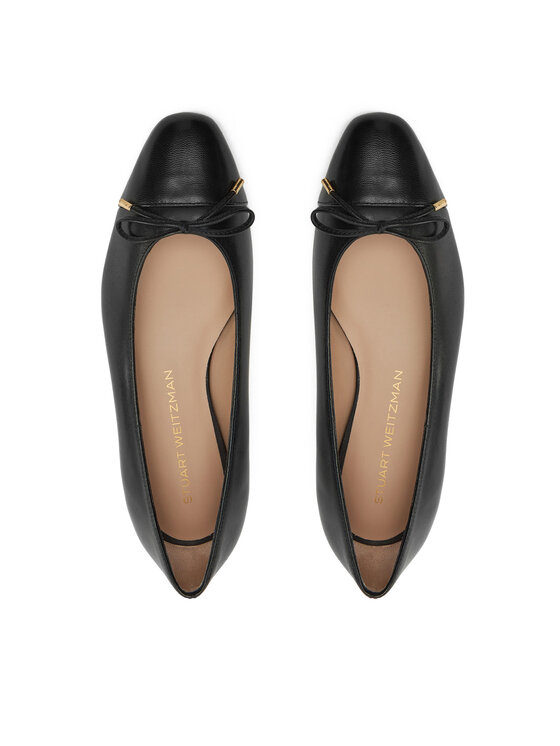 Stuart Weitzman Stuart Weitzman Μπαλαρίνες Sleek Bow Flat SJ598 Μαύρο