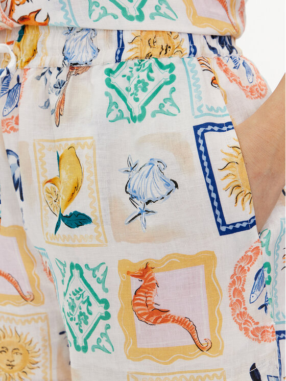 Seafolly Seafolly Пляжні шорти Wish You Where Here 55181-SH Кольоровий Regular Fit