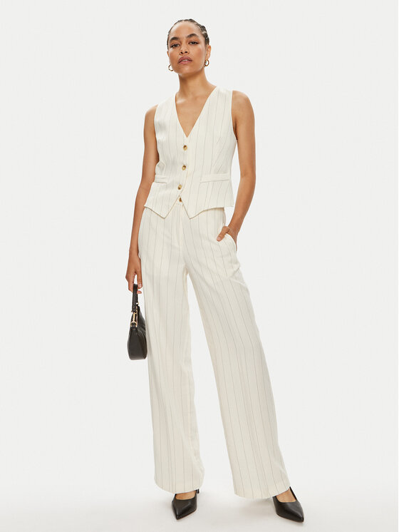 ViCOLO ViCOLO Жилет TB1495 Écru Regular Fit