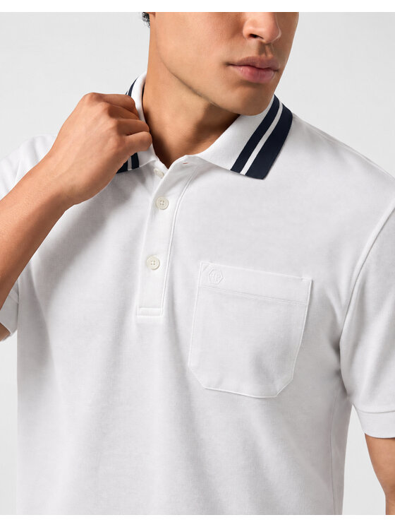PHILIPP PLEIN PHILIPP PLEIN Polokošile 31303 Bílá Slim Fit