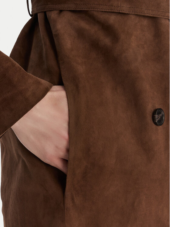 Marella Marella Prijelazni kaput Oblare 2613441091 Smeđa Regular Fit