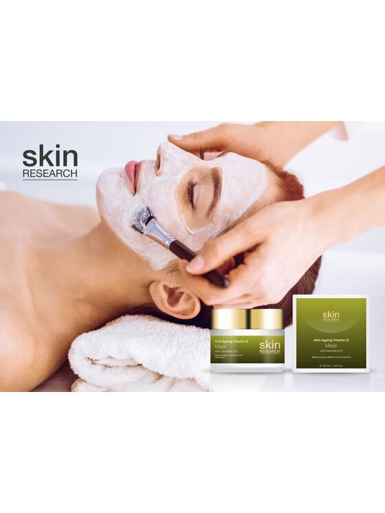 Skin Research Skin Research Przeciwstarzeniowa z witaminą D i ceramidem Q10 Maska do twarzy