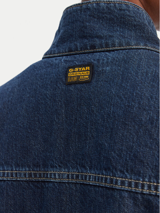 G-Star Raw G-Star Raw Farmer kabát Rib Trucker D28586-D536 Kék Regular Fit