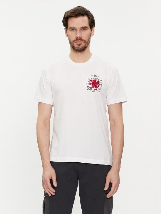Aeronautica Militare Aeronautica Militare T-shirt 241TS2201J629 Bijela Regular Fit
