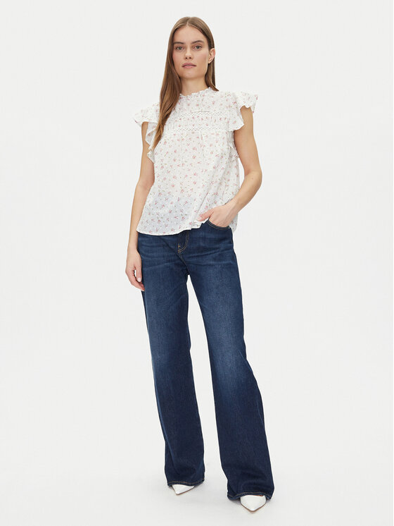 Vero Moda Vero Moda Μπλουζάκι Trine 10301205 Λευκό Standard Fit