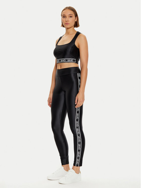 Liu Jo Sport Liu Jo Sport Legingi TF4192 J4726 Melns Slim Fit