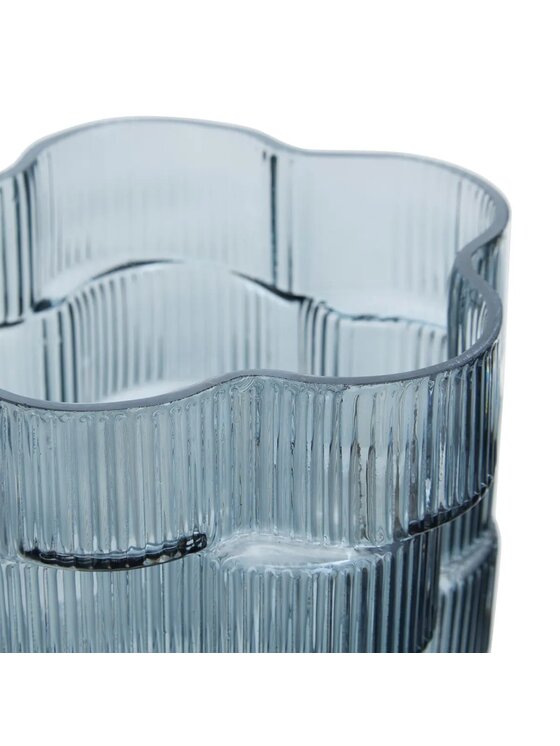 MIAhome MIAhome Wazon szklany, niebieski, 30 cm, Sky Niebieski