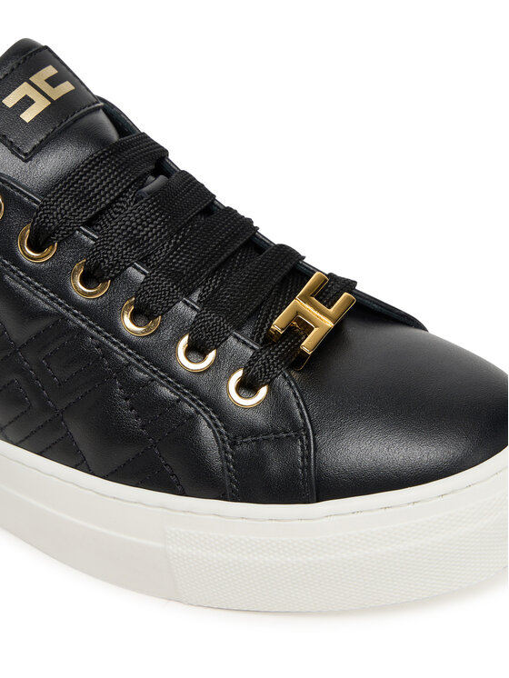 Elisabetta Franchi Elisabetta Franchi Sneakersy Low Cut Lace Up F4A9-E0357-1251 D Czarny