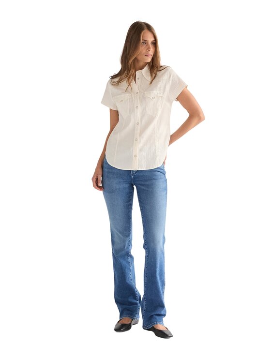 Wrangler Wrangler Jeansy 112378531 Niebieski Bootcut Fit