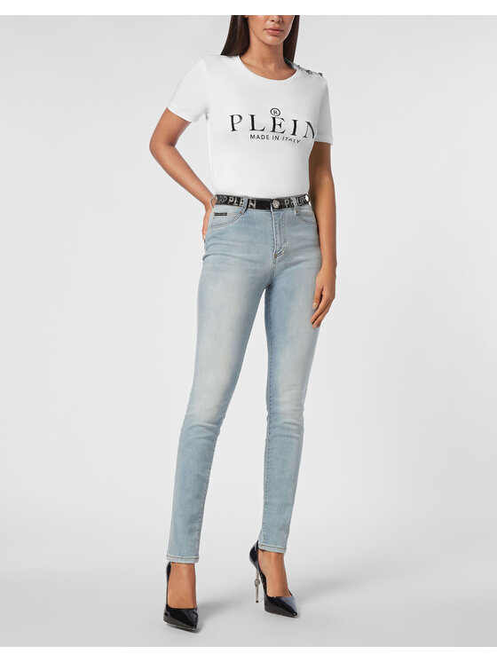 PHILIPP PLEIN PHILIPP PLEIN Džínsy 20207 Modrá Jegging Fit