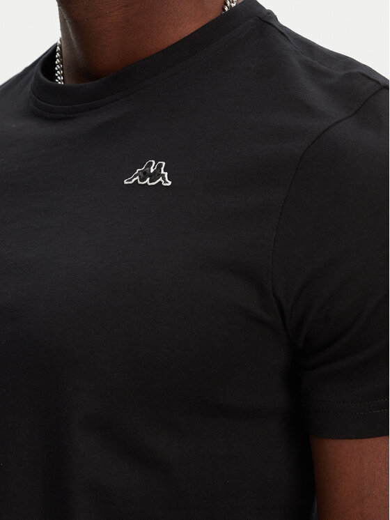 Robe di Kappa Robe di Kappa T-Shirt Luc 611187W Czarny Regular Fit